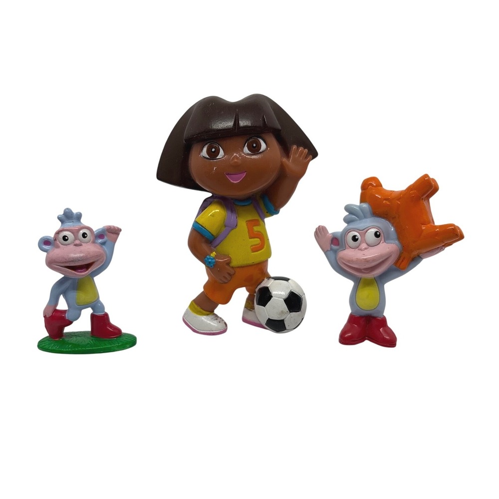 Dora the Explorer Boots the Monkey‎ Mini Figure Lot Soccer Pinata Nickelodeon